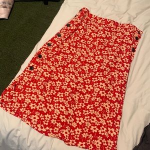 Madewell Floral Skirt